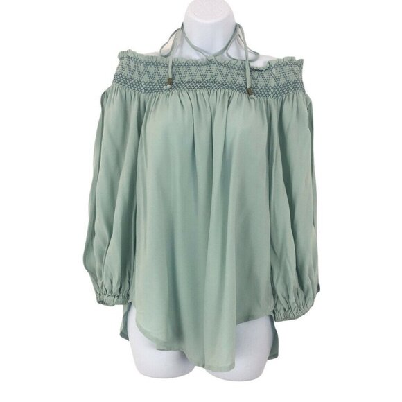 Anthro Holding Horses Rosario Smocked Blouse - Picture 1 of 4